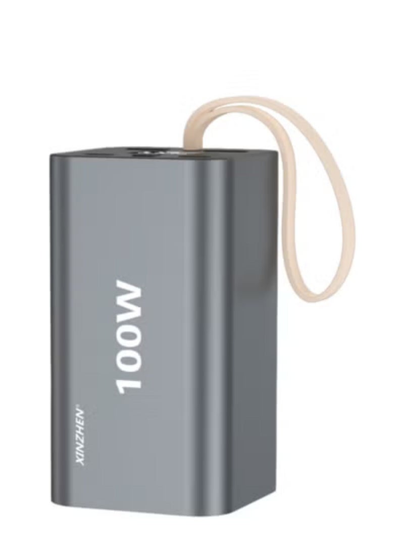 G20 20000mAh Power Bank 100W with Fast Charging, LED Display, and Dual USB Grey